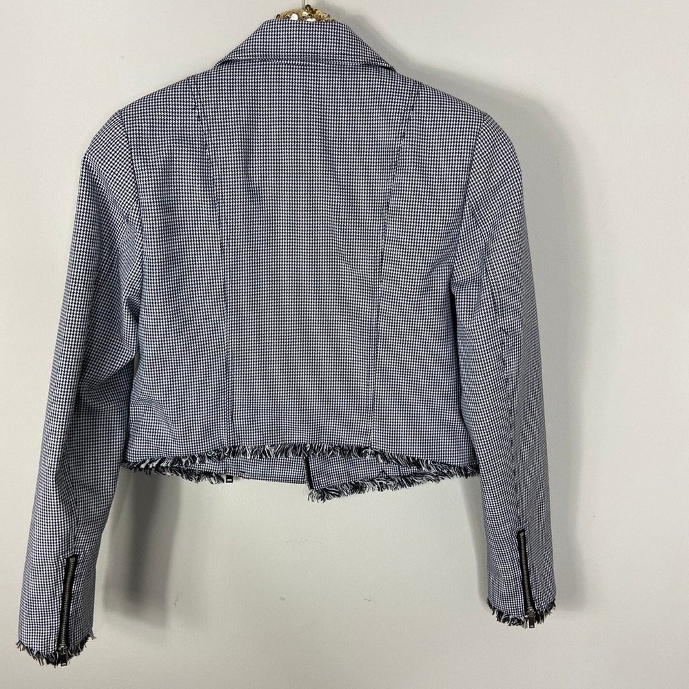 Romeo + Juliet Couture Houndstooth Moto Jacket - Picture 8 of 8